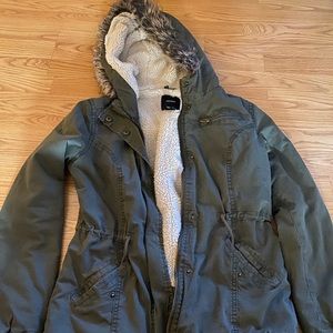 army green coat